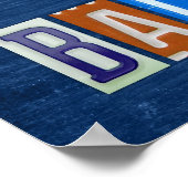 Haal me uit de Ballgame License Bord Art Poster (Hoek)