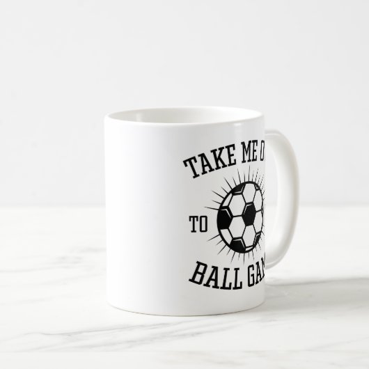 Haal me uit het bal-spel koffiemok (Voorkant rechts)