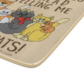 Haal meer katten Funny Gezegde Snijplank (Hoek)