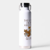 Haal meer katten Funny Gezegde Waterfles (Voorkant)