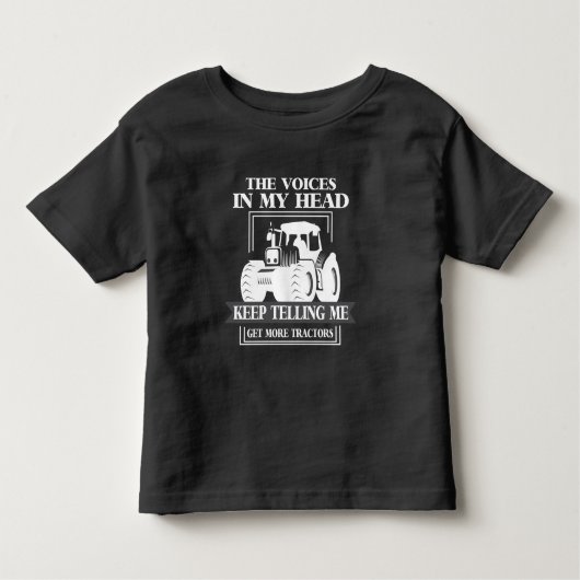 Haal meer Tractor-verslaafde boer Funny Farming Kinder Shirts (Voorkant)
