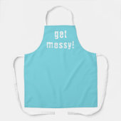 Haal Messy! Blauw Schort (Voorkant)