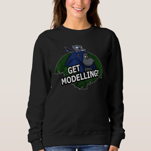 Haal modellering! Ontwerp van Gorilla en Katten Trui (Voorkant)