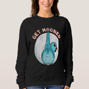Haal Mooned I Parrot Underfluffies I Blue Indian R Trui