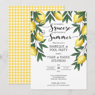Haal nog een beetje meer uit Summer Lemons BBQ Kaart