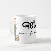 Haal Reel Geviste Humor Koffiemok (Voorkant links)