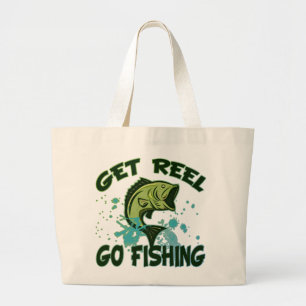Haal Reel Go Gevist Grote Tote Bag