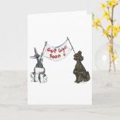 Haal Schnauzers goed Kaart (Gele Bloem)