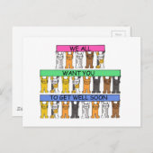 Haal snel de katten van ons allemaal. briefkaart (Voorkant / Achterkant)