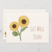 Haal snel de minimale zonnebloem positief kaart (Voorkant / Achterkant)