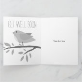 Haal snel een kaartje met een leuke vogelillustrat kaart (Binnen)
