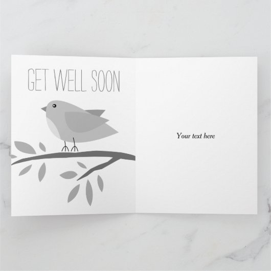 Haal snel een kaartje met een leuke vogelillustrat kaart (Binnen)