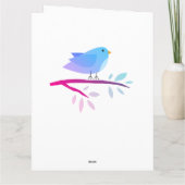 Haal snel een kaartje met een leuke vogelillustrat kaart (Achterkant)