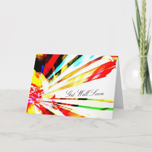 "Haal snel het goedkoopste Abstracte zonnebloempar Kaart (Voorkant)