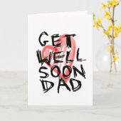 Haal snel je vader kaart (Gele Bloem)