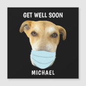 Haal snel klare hond in gezichtsmasker gepersonali (Voorkant)