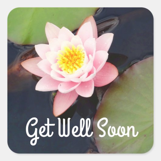 Haal snel roze water Lily #1 Sticker (Voorkant)