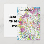 Haal snel waterverf plat wenskaart in huis bedankkaart (Voorkant / Achterkant)