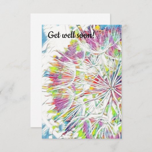 Haal snel waterverf plat wenskaart in huis bedankkaart (Voorkant / Achterkant)