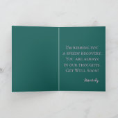 Haal snel weer roze bloemen kaart (Binnen)