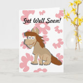 Haal snel wenskaart voor kinderen kaart (Gele Bloem)