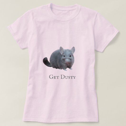 Haal stoffige chinchilla t-shirt (Design voorkant)