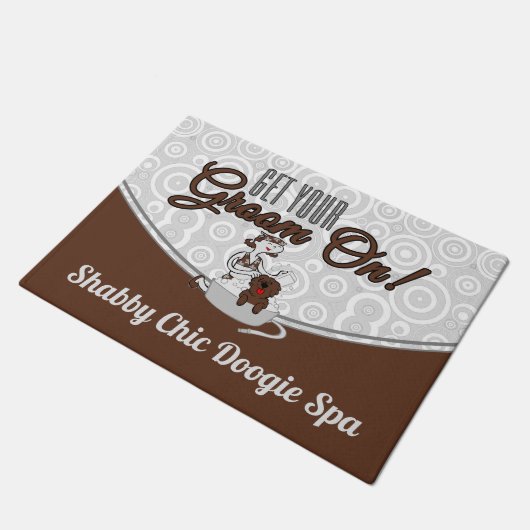 Haal uw bruine bruine bruine bruin-bruinkring in h deurmat (Schuin)