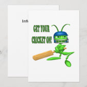 Haal uw cricket aan kaart (Voorkant / Achterkant)