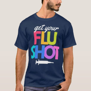 Haal uw griepvirus via de mond en zorg ervoor dat  t-shirt