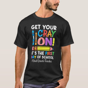 Haal uw kraak op de tweede klas van de leraar op d t-shirt