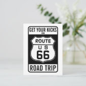 Haal uw pictogrammen op route 66 briefkaart (Staand voorkant)