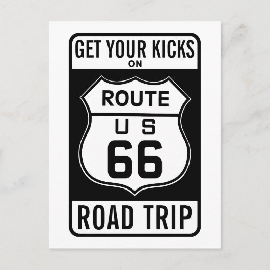 Haal uw pictogrammen op route 66 briefkaart (Voorkant)