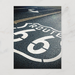 Haal uw pictogrammen op route 66 briefkaart