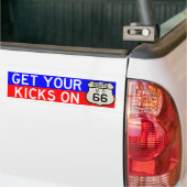 Haal uw pictogrammen op route 66 bumpersticker (Op Truck)
