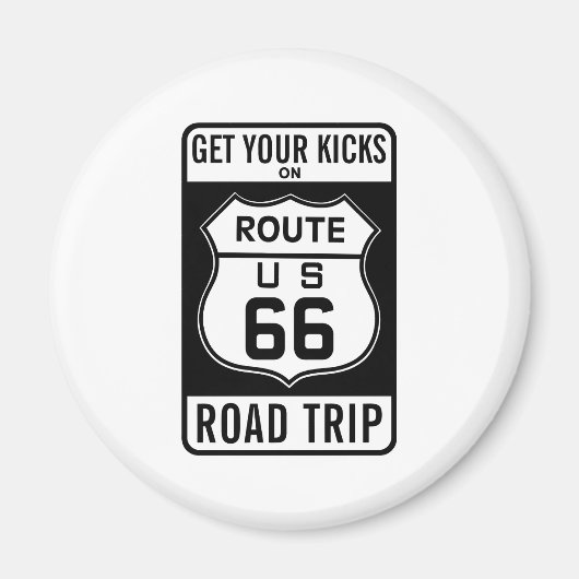 Haal uw pictogrammen op route 66 magneet (Voorkant)
