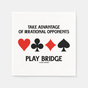 Haal voordeel uit de Irrationele Brug van het Spel Servetten