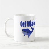 Haal walvis, haal Funny Pun. Koffiemok (Links)