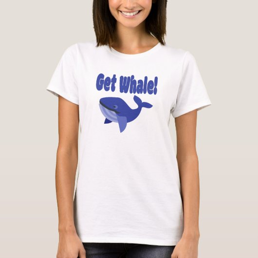 Haal walvis, haal Funny Pun. T-shirt (Voorkant)