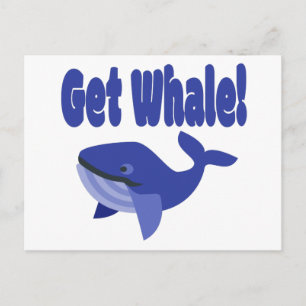 Haal Walvis, Word Gauw Beter Grappige Woordspeling Briefkaart