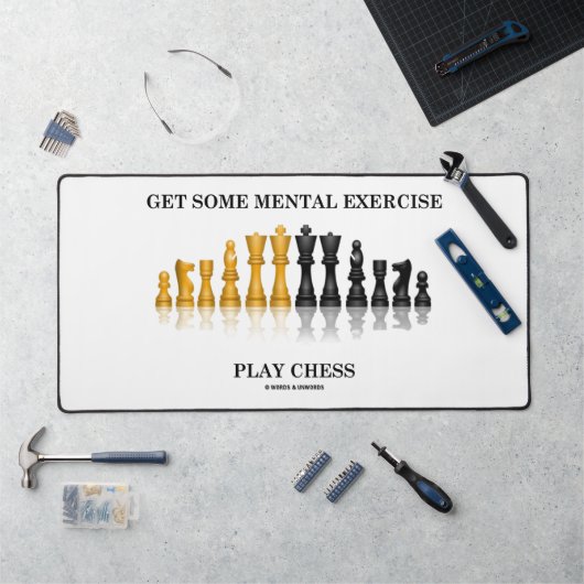 Haal wat mentale oefening schaak bureaumat (Werkstation)