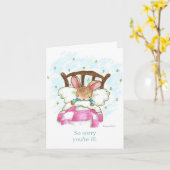 Haal weldra Bunny-Kaart Kaart (Gele Bloem)