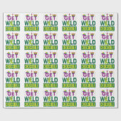 Haal Wild Crocodile Mardi Gras Alligator Cadeaupapier (Vlak)