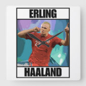 Haaland Vierkante Klok (Voorkant)