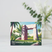 Ha'amonga 'a Maui Tonga Briefkaart (Staand voorkant)