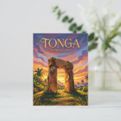 Ha'amonga 'a Maui Tonga Briefkaart (Staand voorkant)