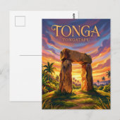 Ha'amonga 'a Maui Tonga Briefkaart (Voorkant / Achterkant)