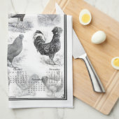  Haan 2026 Kalender Theedoek (Quarter Fold)