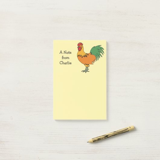 Haan aangepaste Post-It notities Post-it® Notes (Op bureau)