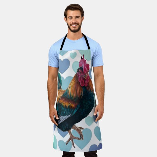 Haan All-Over Print Keuken Schort (Gedragen)