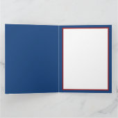 Haan Amerikaanse Vlag Folk art quilt Kaart (Binnen)